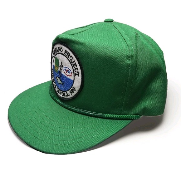 Vintage BP British Petroleum Gas Oil Rope Trucker Hat Snapback Dad Cap Drilling - Picture 3 of 7